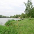 kleiner Stausee, bei Zalalövö, schön auch zum schwimmen, warmes Wasser