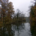 Velofahrt am Samstag 25. Oktober 08, entlang der Limmat, am Vormittag noch bei Hochnebel