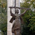 Von der Größe nicht vergleichbar mit den Mutterland-Statuen in Kiew oder Tiflis
