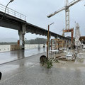 Hochwasser in der Schiffswerft Korneuburg 