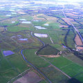 L'Autoroute de Normandie (A13) et le marais de la Dives à Basseneville