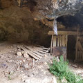 The cave was used as a corral.