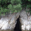 Entrance to the Grava tou Damou cave. 