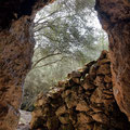 The wall outside the cave is handmade. By the Rousela brothers? 