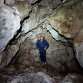 Andreas Korikis inside the cave. 