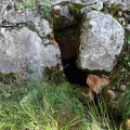 The right hand side entrance to the cave. 