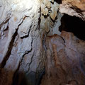 Stalagmites, stalactites and columns. 