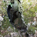 The entrance to the vertical cave. 