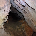 Looking back to the deepest part of the cave. 