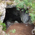 Entrance to the cave.