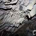 Stalaktites hanging on the ceiling in the main room. 