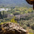 The Byzantine castle seen from Cave Grava Gardiki.