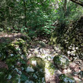 The dried up gorge on the Valanio side of the cave. 