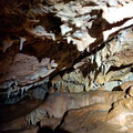 First view to the decorations inside the cave. 
