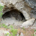 The first cave is located 300 metres outside the village. 