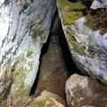 The left hand side entrance to the cave. 