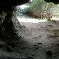 Inside the cave. 