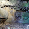 On the left hand side of the cave there is a water stream. 