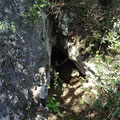 Entrance to the Grava tis Oxias to Kathisma cave. 