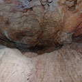 Decorations on the ceiling of the cave. 