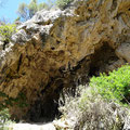 Entrance to the Megali Grava cave.