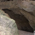 Inside the cave.