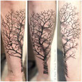 Sketchy Tree Tattoo © Farb Fleck Tattoo OG Tattoo Studio Linz