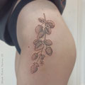 Erdbeeren Tattoo © Farb Fleck Tattoo OG Tattoostudio Linz