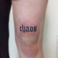 Optische Illusion Schriftzug Tattoo © Farb Fleck Tattoo OG Tattoostudio Linz