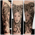 Medusa Tattoo© Farb Fleck Tattoo OG Tattoo Studio Linz