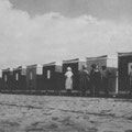 Anni '50 Il primo stabilimento balneare a Schiavonea (del Sig. Pezzella)