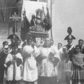 25-4-1957 Processione S. francesco(al centro Padre Arturo Mazza)
