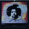 Kalender 2013- November "Jimi Hendrix" mit Acryl auf Holz 2012