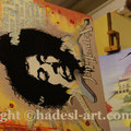"Jimi Hendrix"...Acryl auf Holz 2012 (50x60cm) verkauft