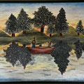 "Die Natur am See"...Ölfarbe auf Leinwand 2025 (60x80cm) verkauft
