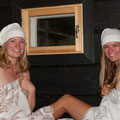 Maria und Conny in Finnland, Sauna...