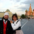 Juni 2007, Gebi mit Gaby auf dem roten Platz in Moskau