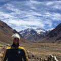 Thomas am Fuße des Cerro Aconcagua, 6.962m, Argentinien. Oktober 2017