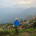 Jakob in Nepal, Poonhill. Mai 2018 Im Hintergrund: Annapurna 8091m