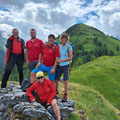 Die Ersten am "Mitterjoch" ..