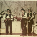 THE ROLLERS in De Volksbond in Zaandam (1960) vlnr: Boy Jansen, Jimmy v.d. Hoeven, Ed v.d. Hoeven, Bart Carels en Cees Sanders