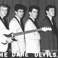 THE DARE DEVILS 1963 vlnr: ? - Bas Riet - Rob de Visser - Bart ter Laak (fotocollectie: Bas Riet)