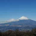 山頂からのみごとな富士山