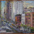 Jürgen Leippert  New York  Öl auf Leinwand, signiert, 1991