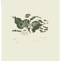 Georges Braque Le liseron vert  Lithographie, signiert, 1963