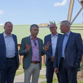 Mit Thomas Adasch MdL, Bürgermeister Wolfgang Klußmann und Wissenschaftsminister Björn Thümler (CDU)