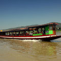 Unser Zuhause für 2 Tage: Gemächliche aber sehr schöne Fahrt mit dem Slow Boat den Mekong hinunter