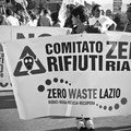 Striscione del Comitato Rifiuti Zero Riano alla manifestazione dell' 8/10/11 sulla via Tiberina