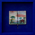 Découvrez le Jardin de Palerme 4 Pigmenti e lacche su moleskine 36 x 36 x 4 cm.   2011
