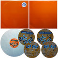 2x12",  Some Bizzare ‎– MRXDJ 437, Promo, White Marble, Orange Sleeve Embossed With Some Bizzare Logo, UK